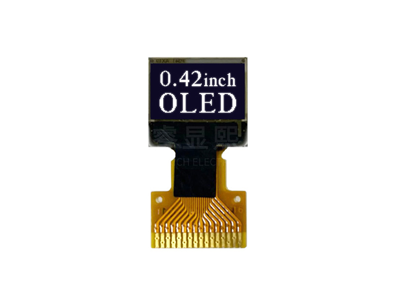 72*40點(diǎn)陣屏智能水杯顯示屏小尺寸單色COG屏0.42寸OLED